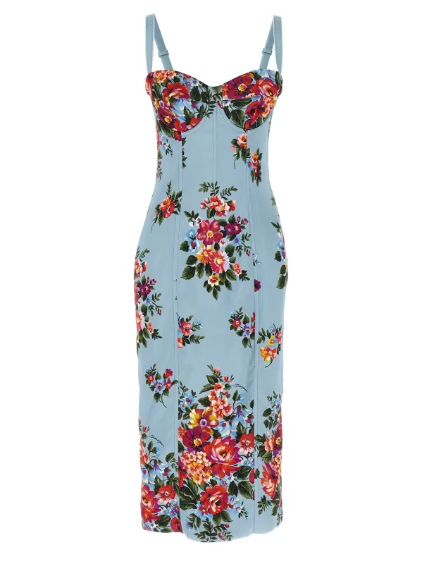 Mazzo Di Fiori Dresses Multicolor made by Dolce & Gabanna