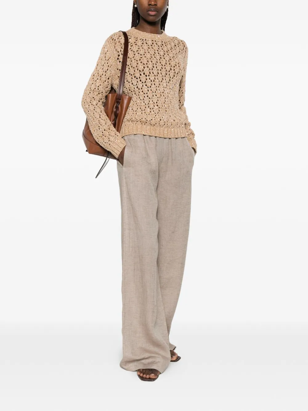Trousers Marroni sold by Wanan Luxury product image thumbnail 3