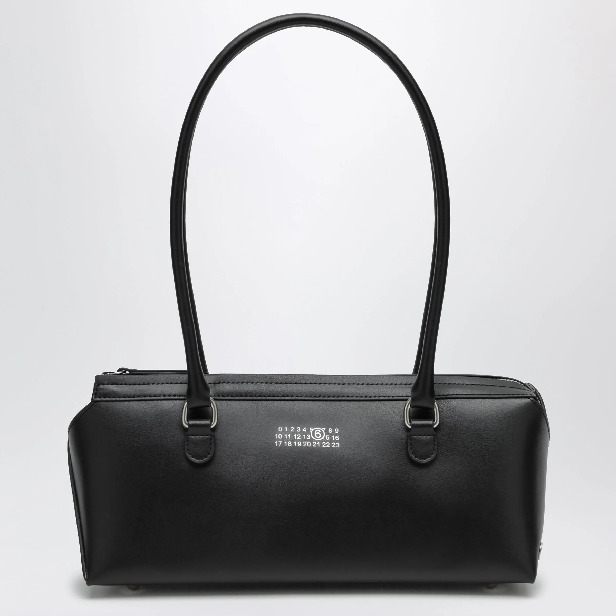 Black Leather Bowling Bag sold by Wanan Luxury