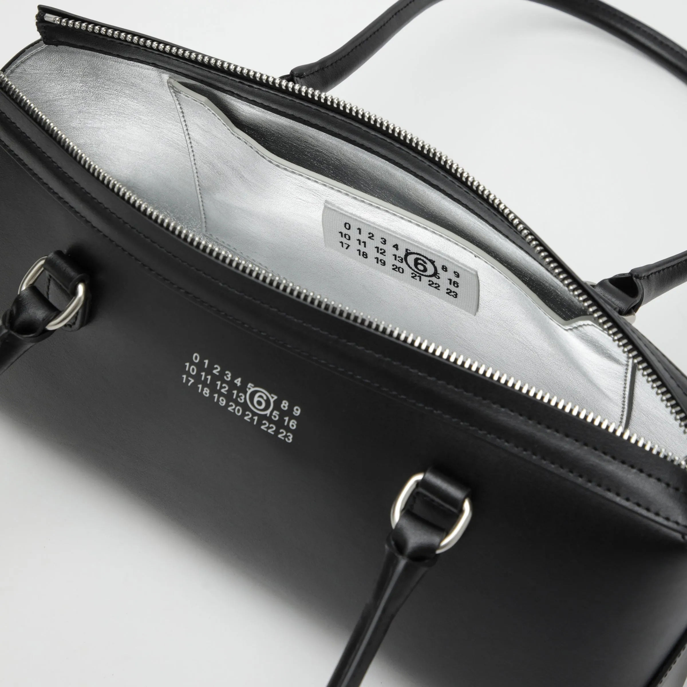Black Leather Bowling Bag sold by Wanan Luxury product image thumbnail 3