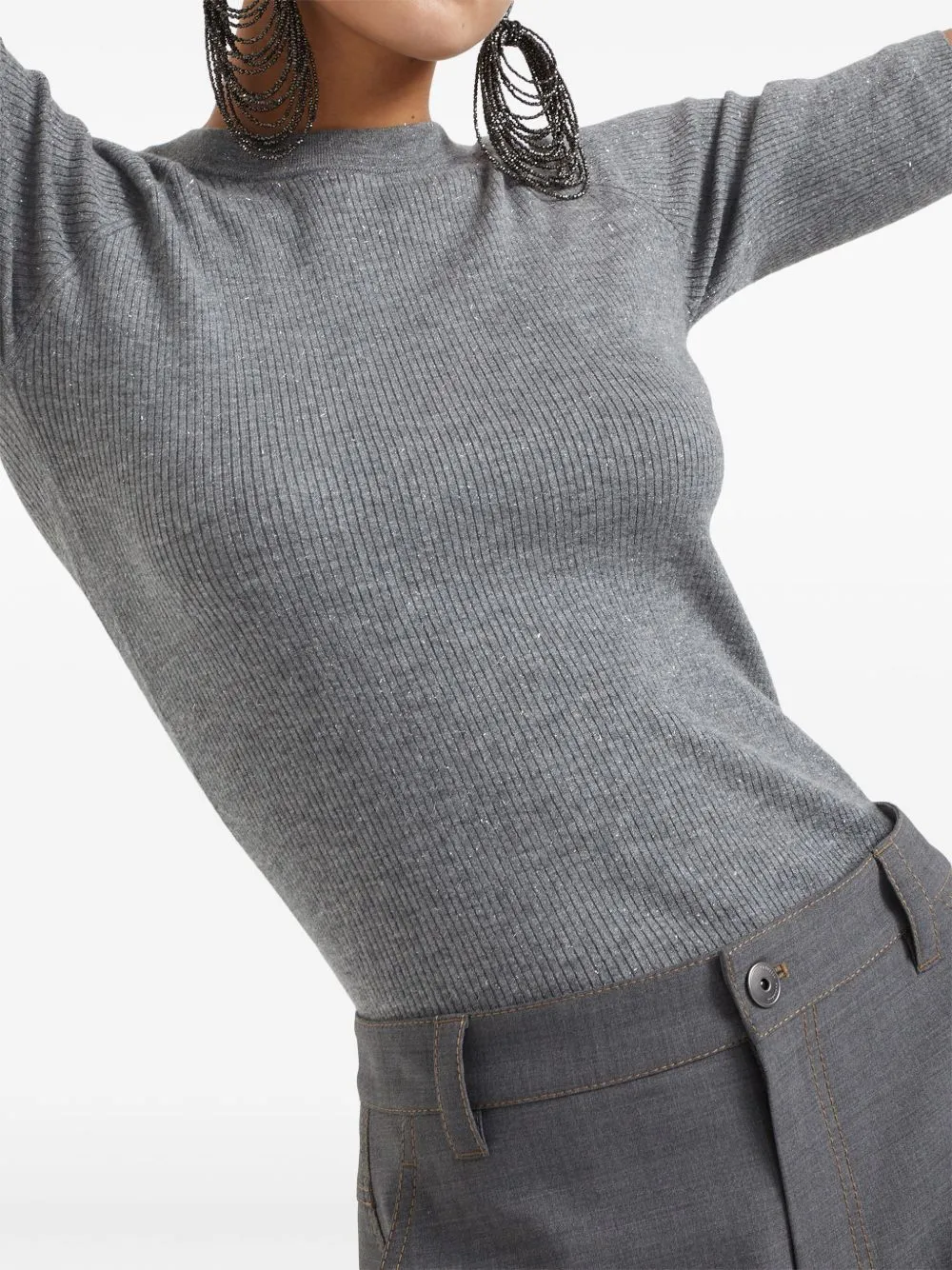 Cashmere Blend Crewneck Sweater sold by Wanan Luxury product image thumbnail 2