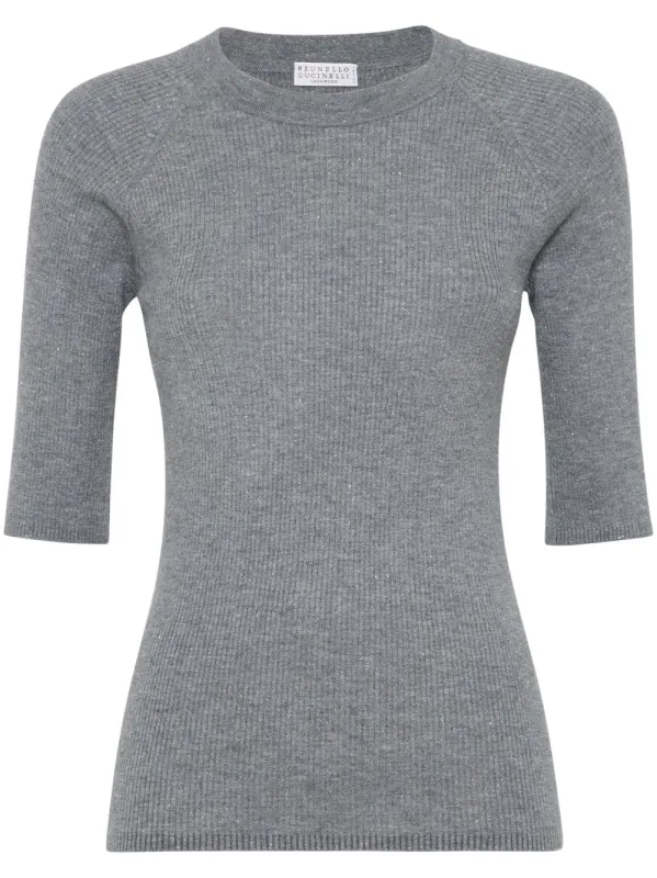 Cashmere Blend Crewneck Sweater made by Brunello Cucinelli