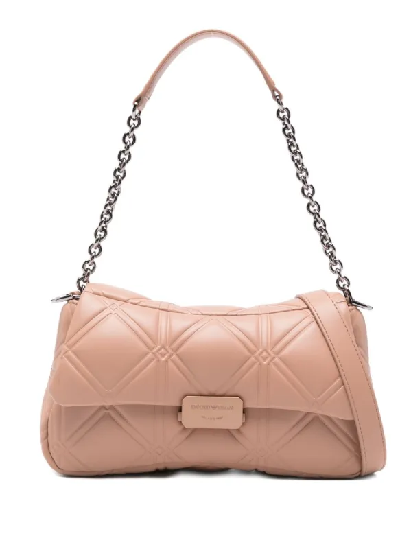 Medium Leather Shoulder Bag made by Emporio Armani