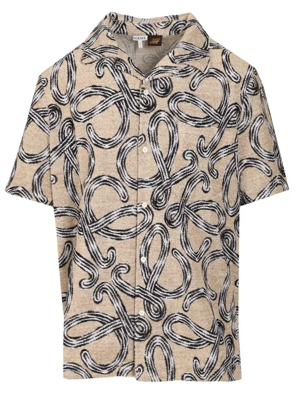 Short Sleeve Shirt Shirts White made by Loewe