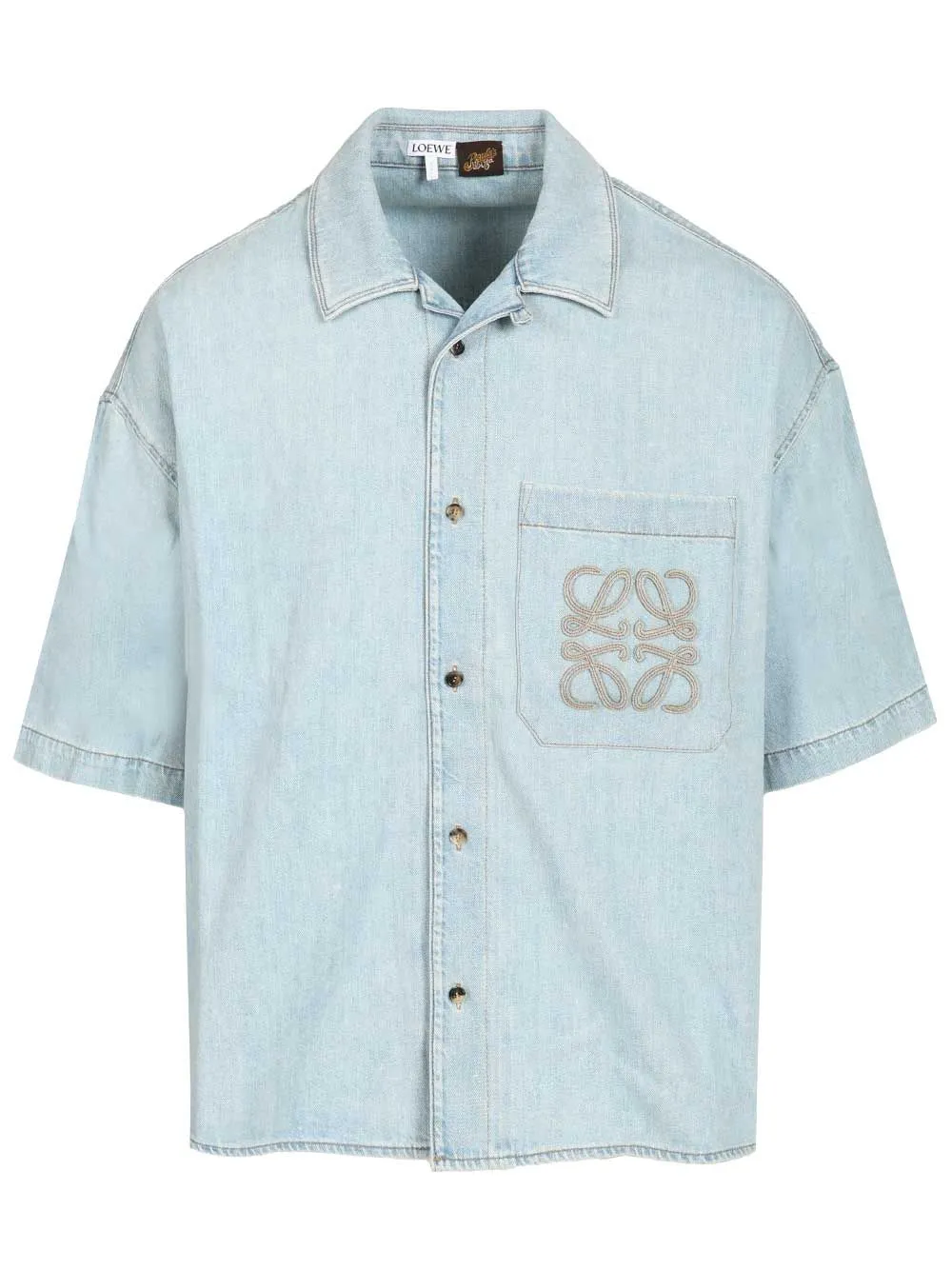 Short-Sleeved Shirt Shirts Light Blue sold by Wanan Luxury