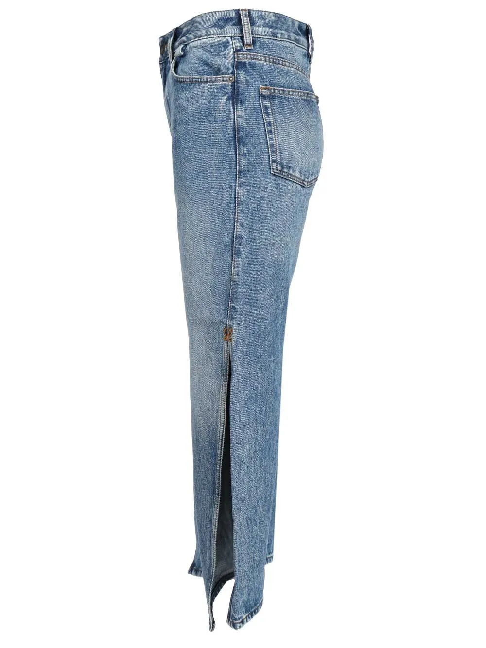 Slit Trousers Jeans Blue sold by Wanan Luxury product image thumbnail 3