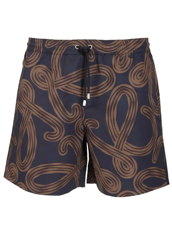 Swim Shorts Trousers Blue made by Loewe