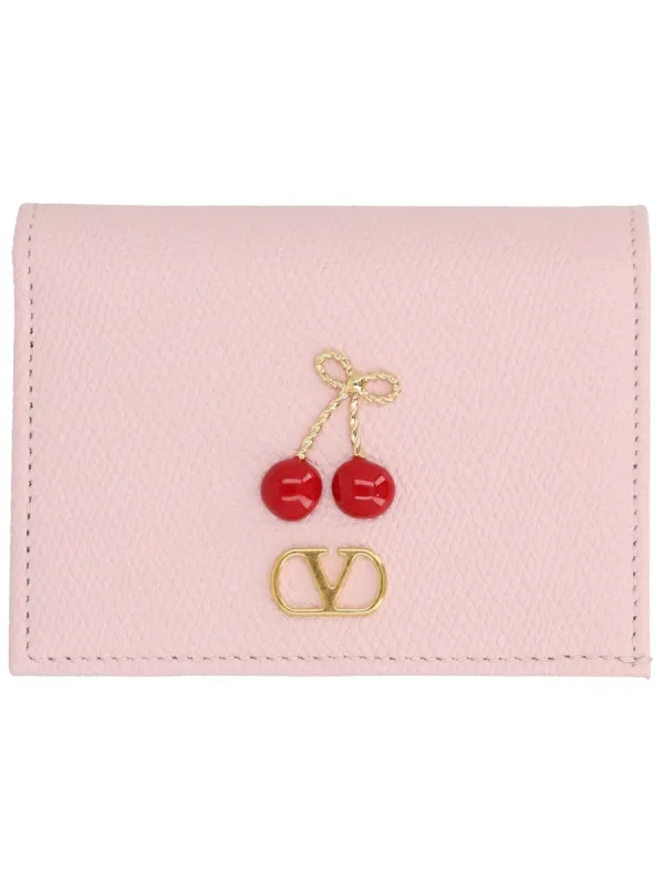Portafoglio "Cherryfic" Con Logo made by Valentino Garavani