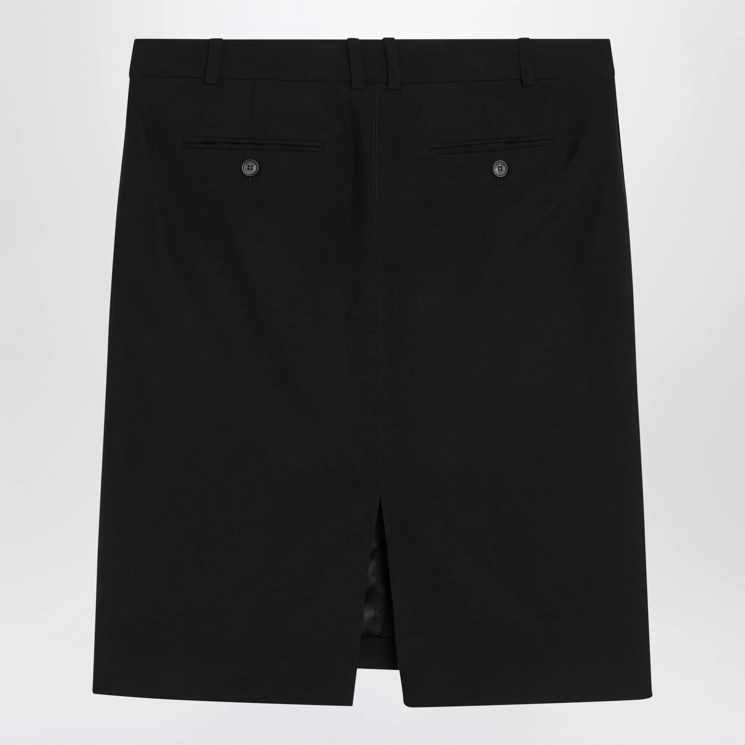 Black Wool And Mohair Skirt sold by Wanan Luxury product image thumbnail 2