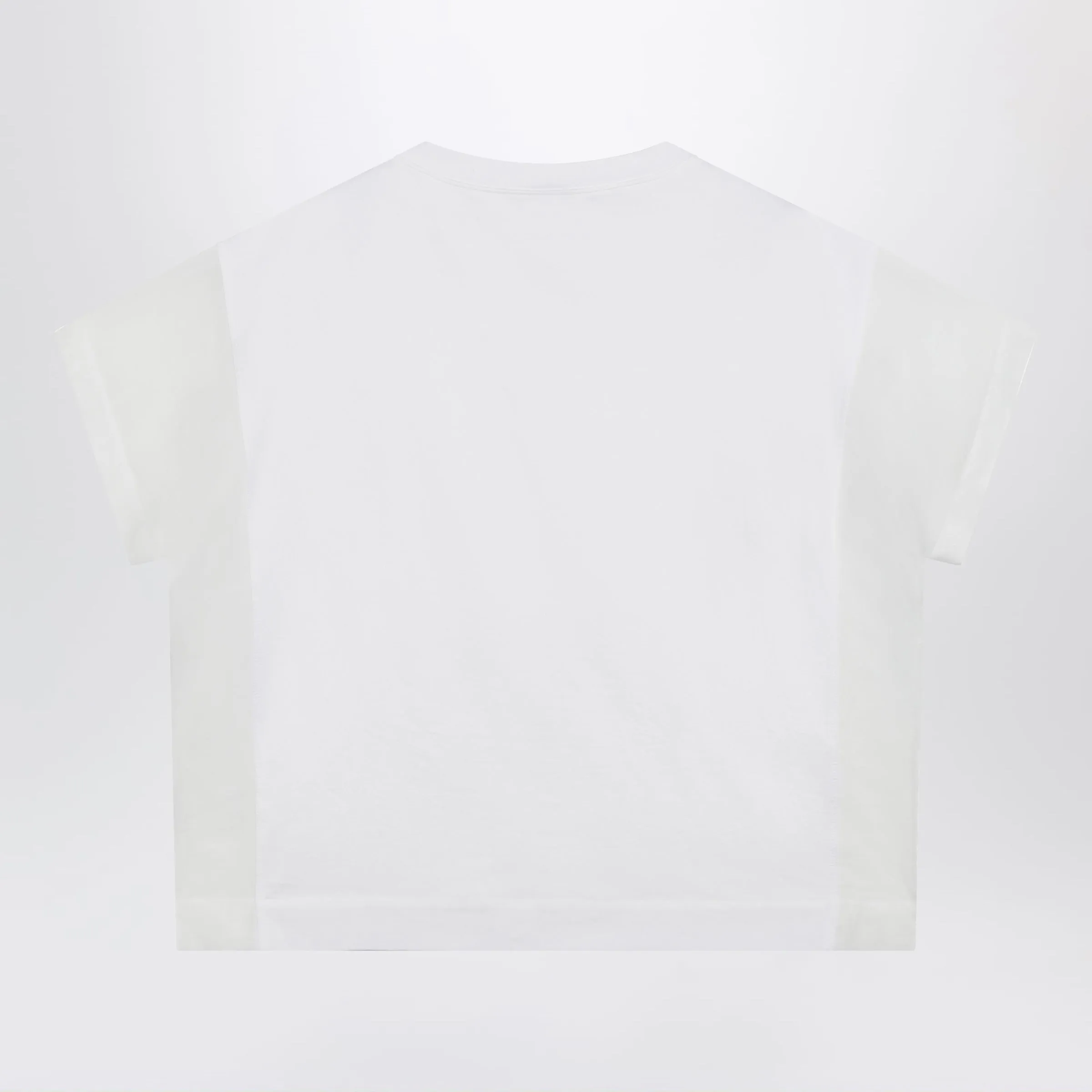 T-Shirt In Cotton Jersey And Organza In White sold by Wanan Luxury product image thumbnail 2