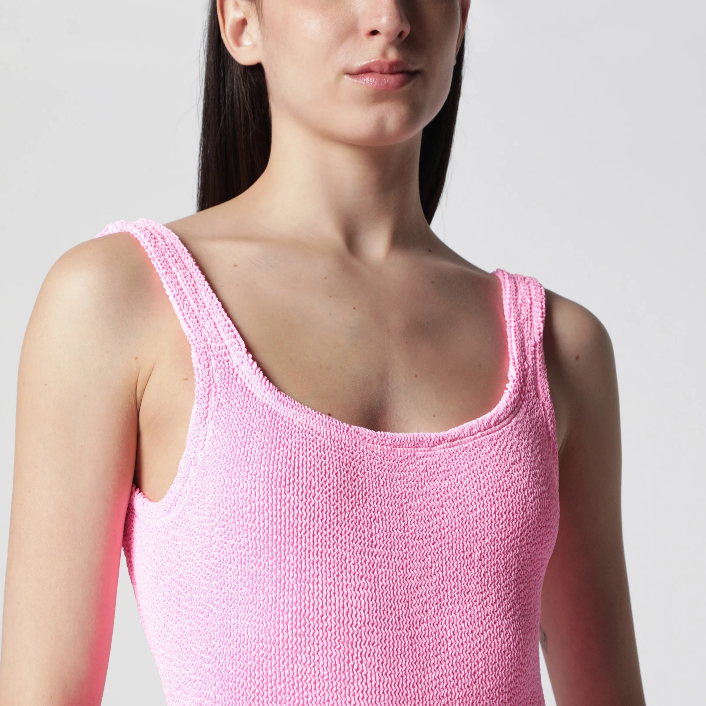 Square Bubble Pink One-Piece Swimsuit sold by Wanan Luxury product image thumbnail 2