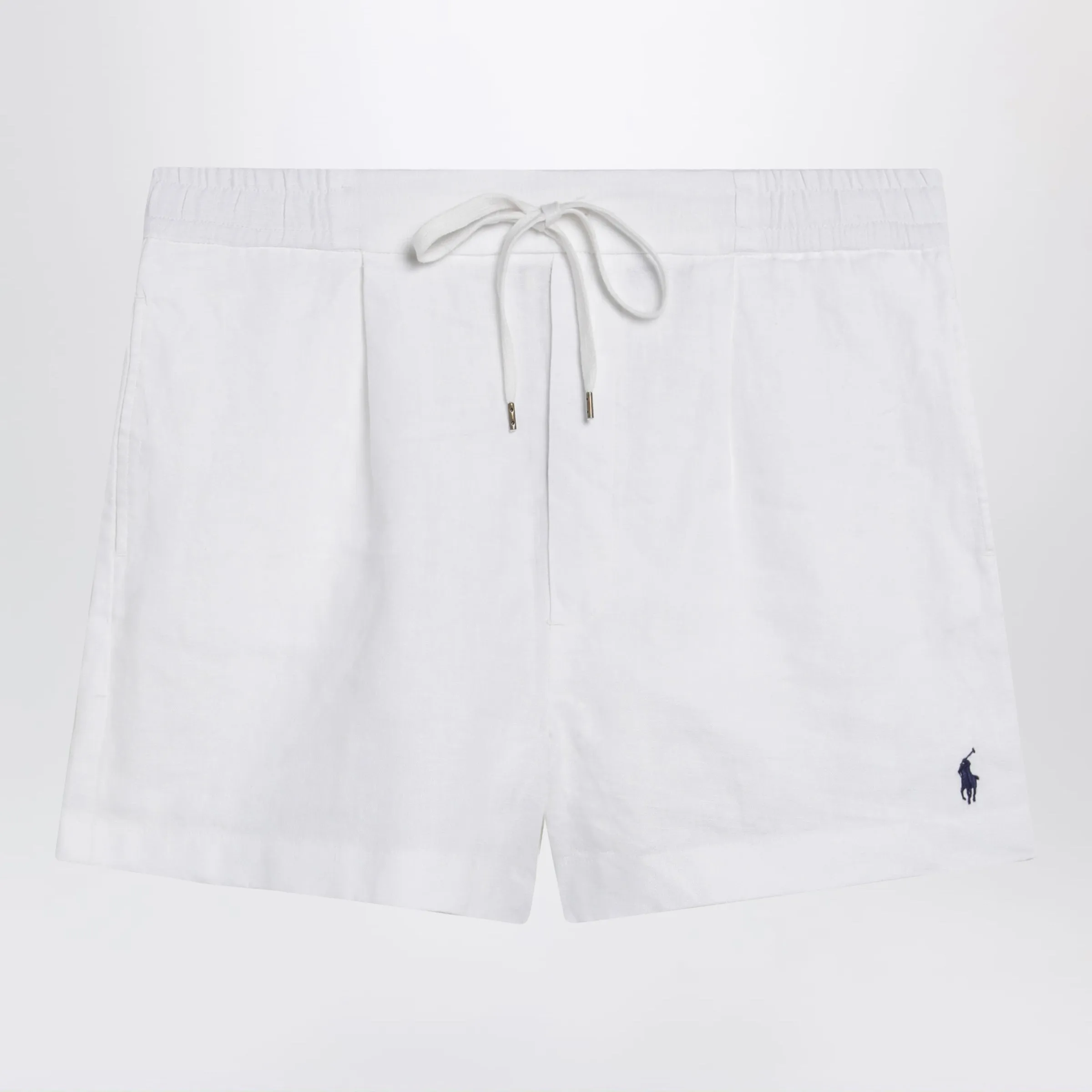 White Linen Shorts sold by Wanan Luxury