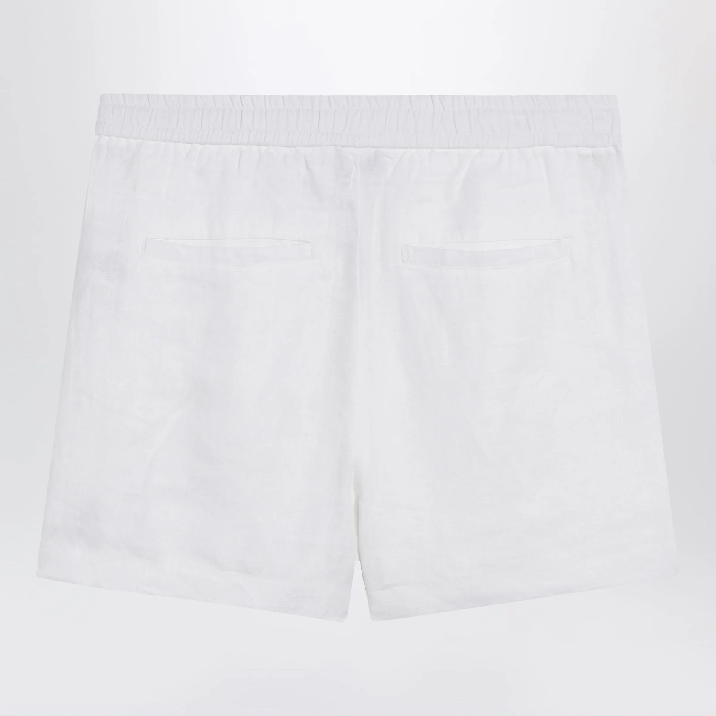 White Linen Shorts sold by Wanan Luxury product image thumbnail 2