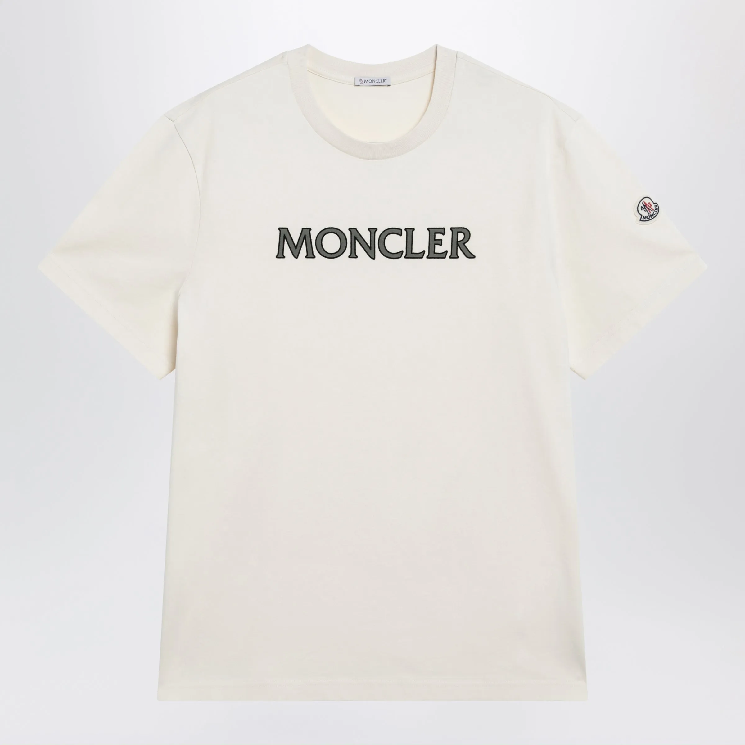 Ivory T-Shirt With Logo Print sold by Wanan Luxury