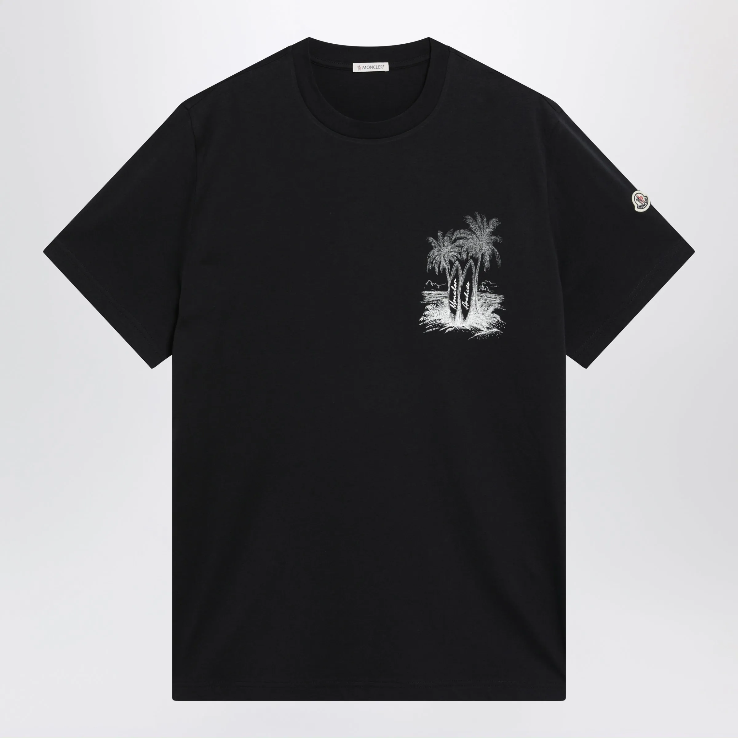 Navy Blue T-Shirt With Logo Print sold by Wanan Luxury