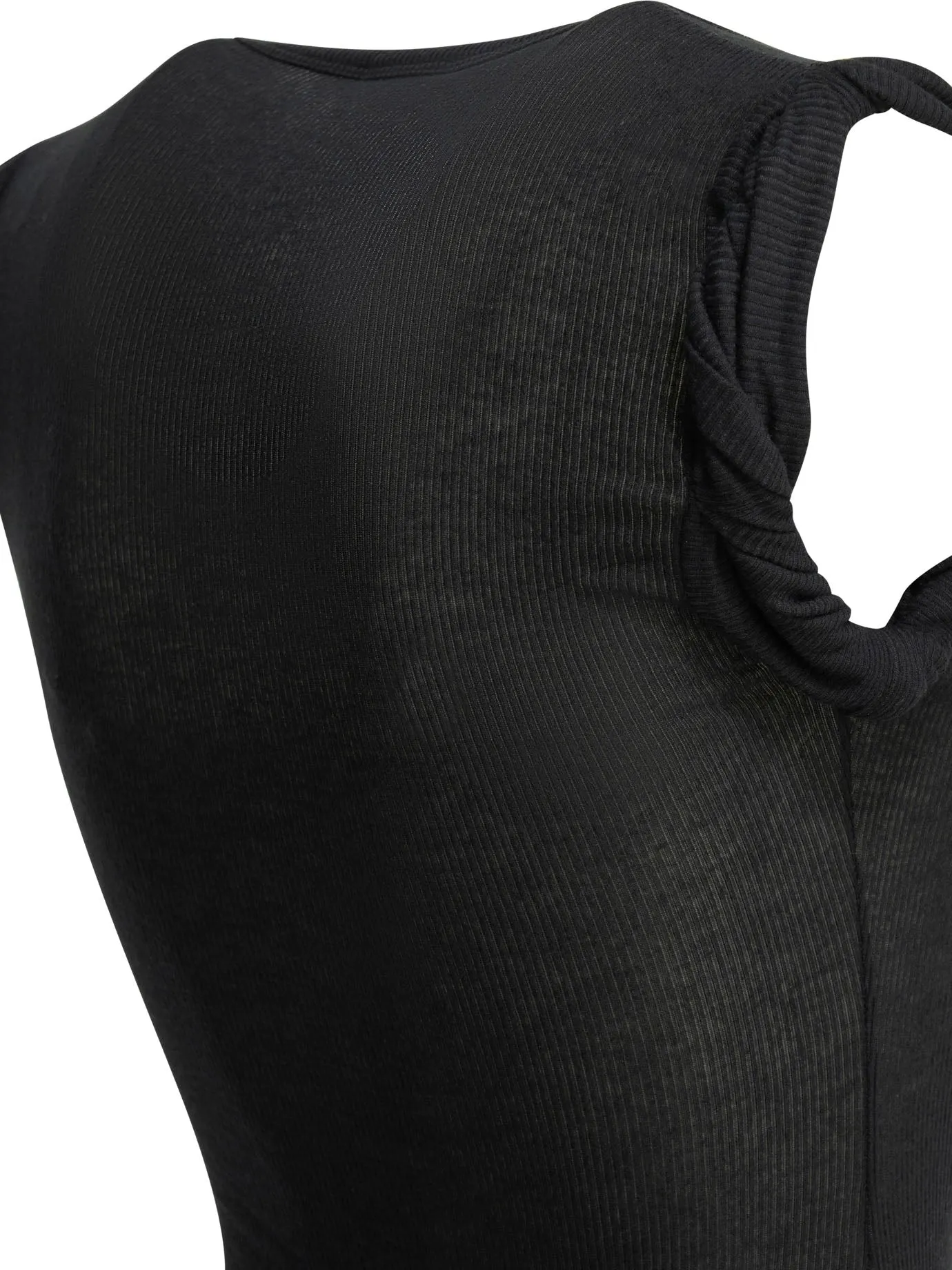 Cashmere Blend Bodysuit Tops Black sold by Wanan Luxury product image thumbnail 4