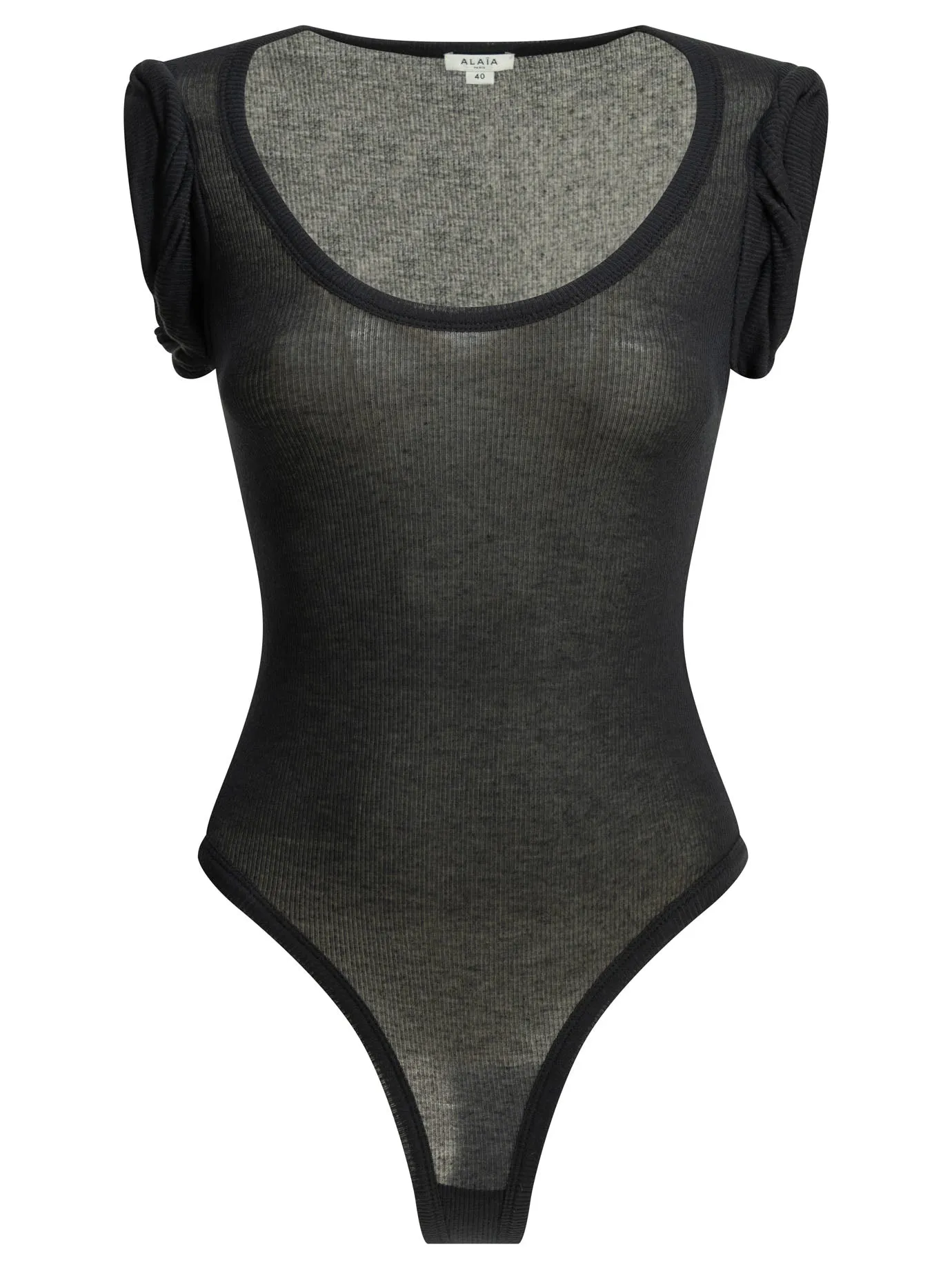 Cashmere Blend Bodysuit Tops Black sold by Wanan Luxury
