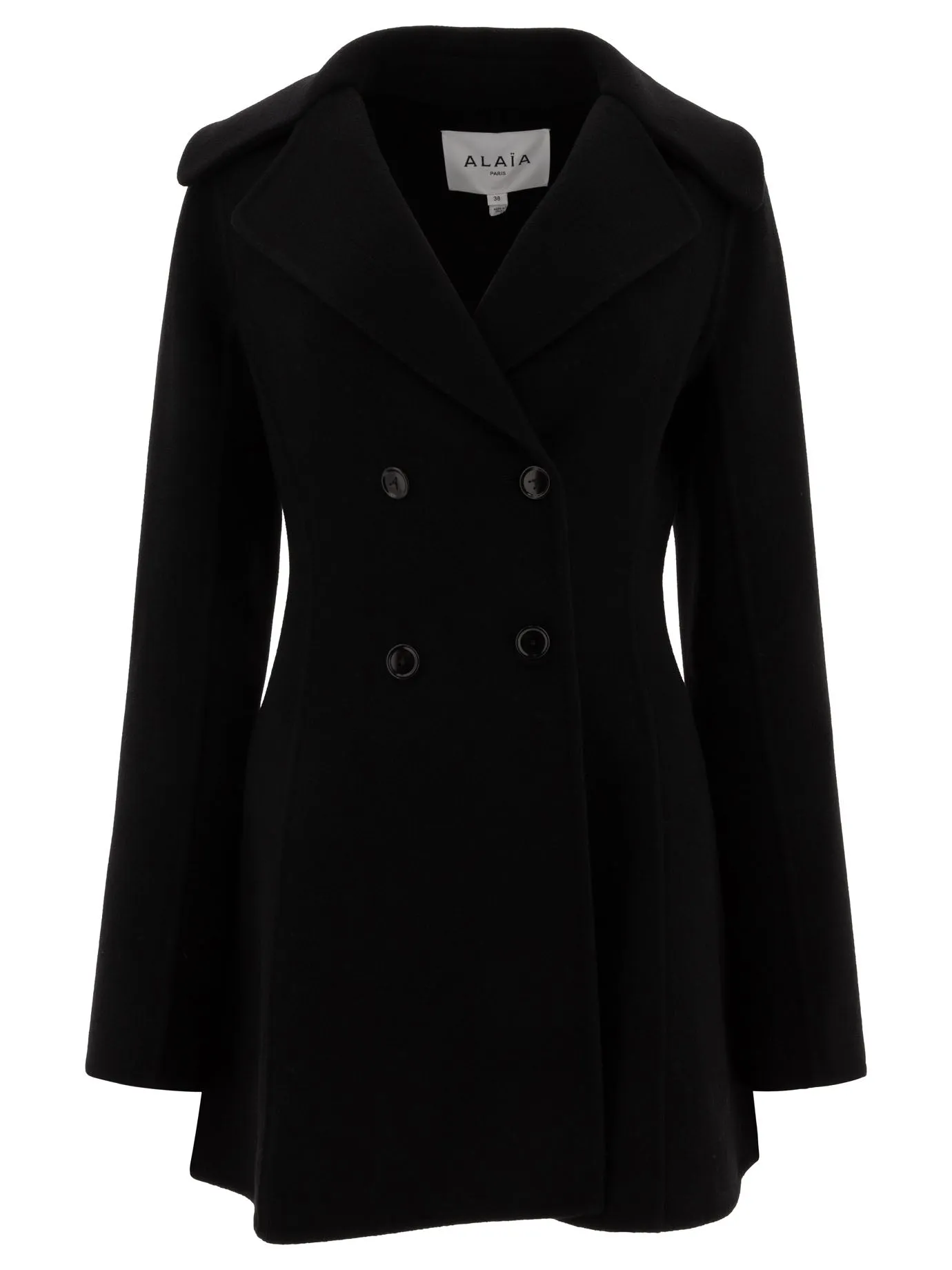Double-Breasted Coat Jackets And Coats Black sold by Wanan Luxury