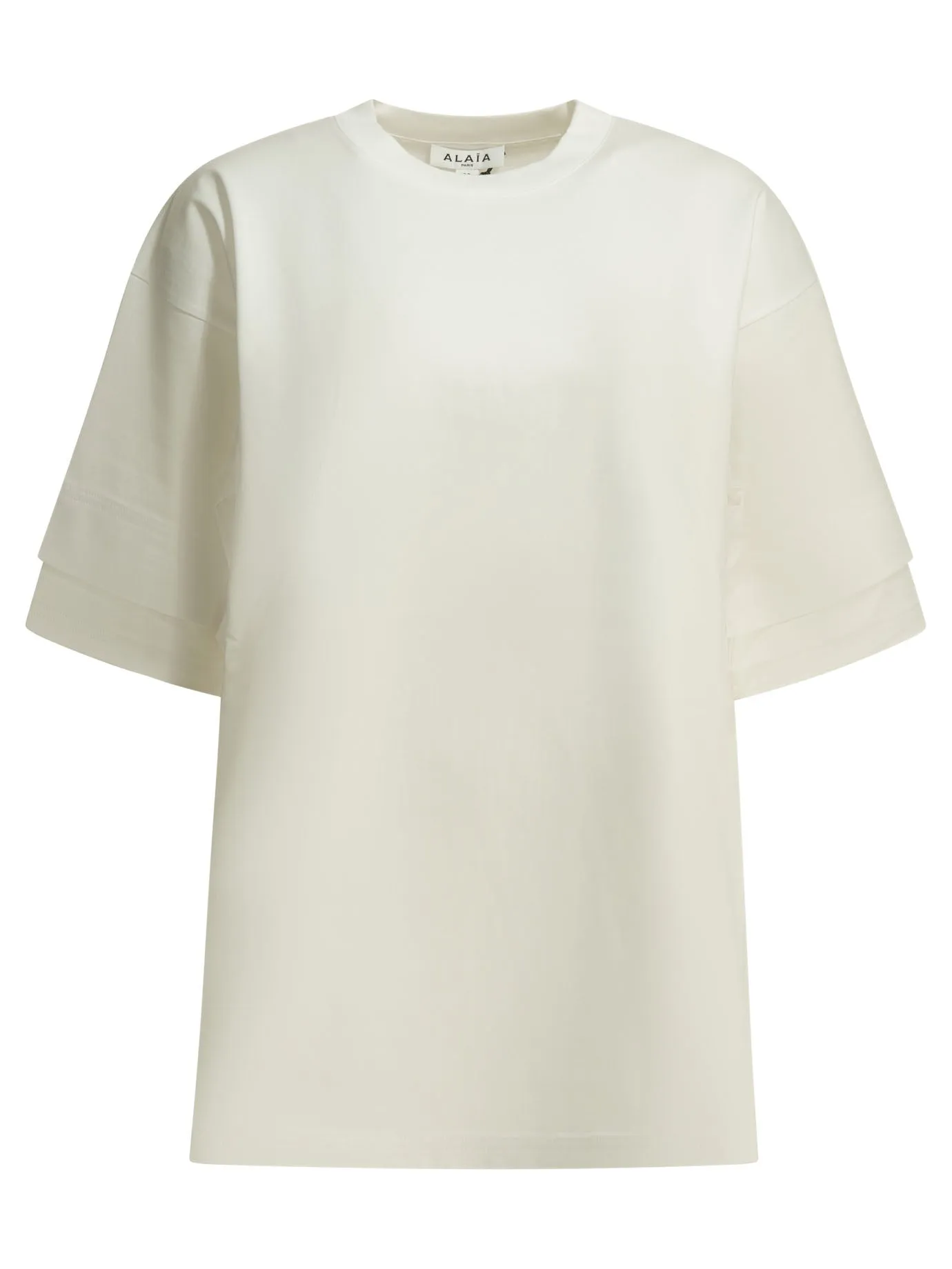 Crew-Neck T-Shirt T-Shirts White sold by Wanan Luxury
