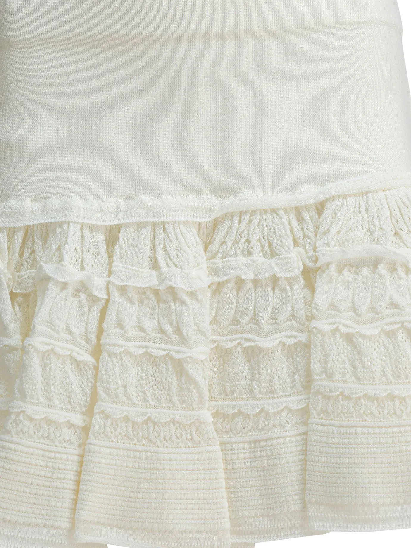 Miniskirt With Ruffles Skirts White sold by Wanan Luxury product image thumbnail 3