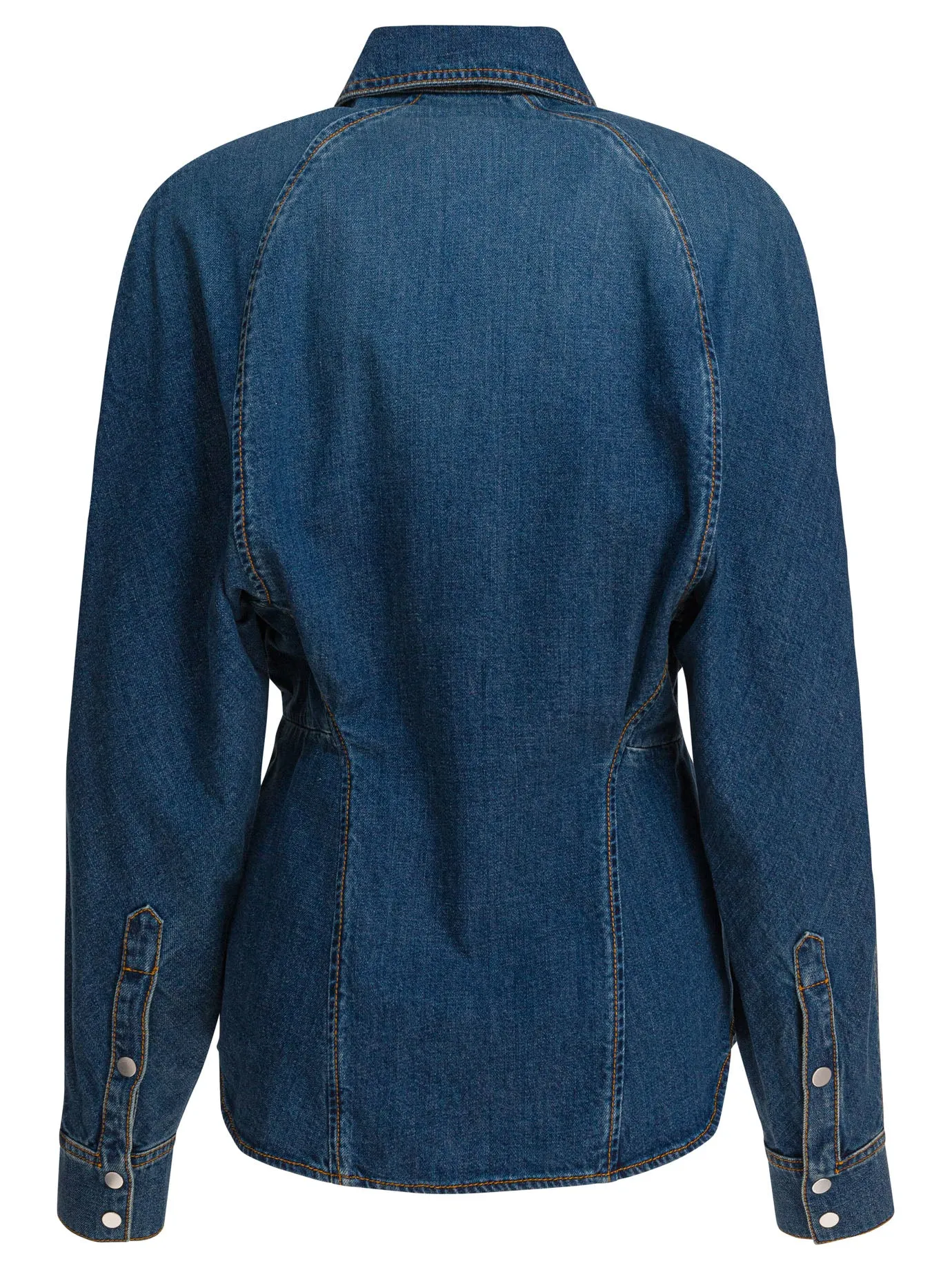 Denim Shirt Shirts Blue sold by Wanan Luxury product image thumbnail 2