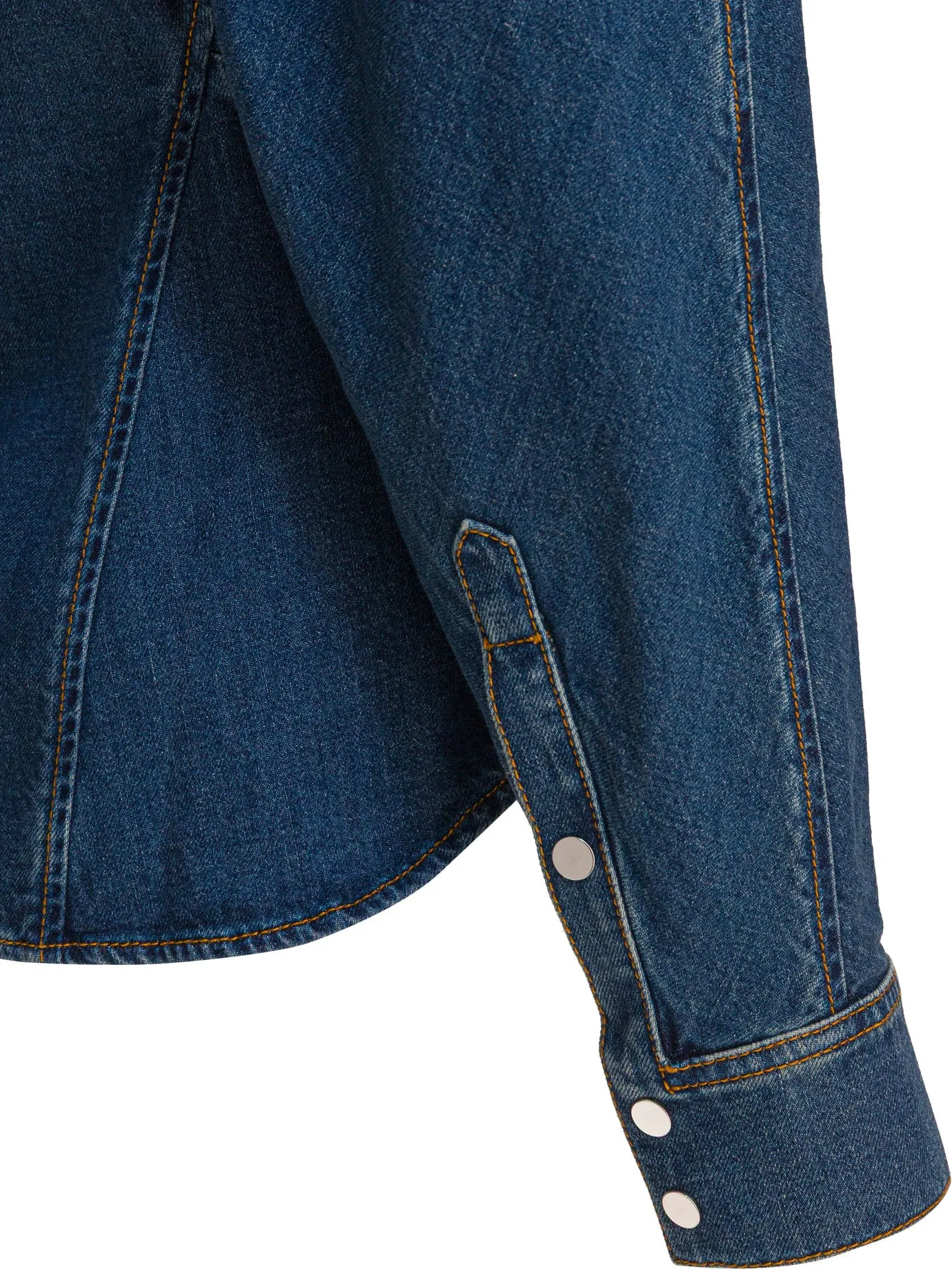 Denim Shirt Shirts Blue sold by Wanan Luxury product image thumbnail 4