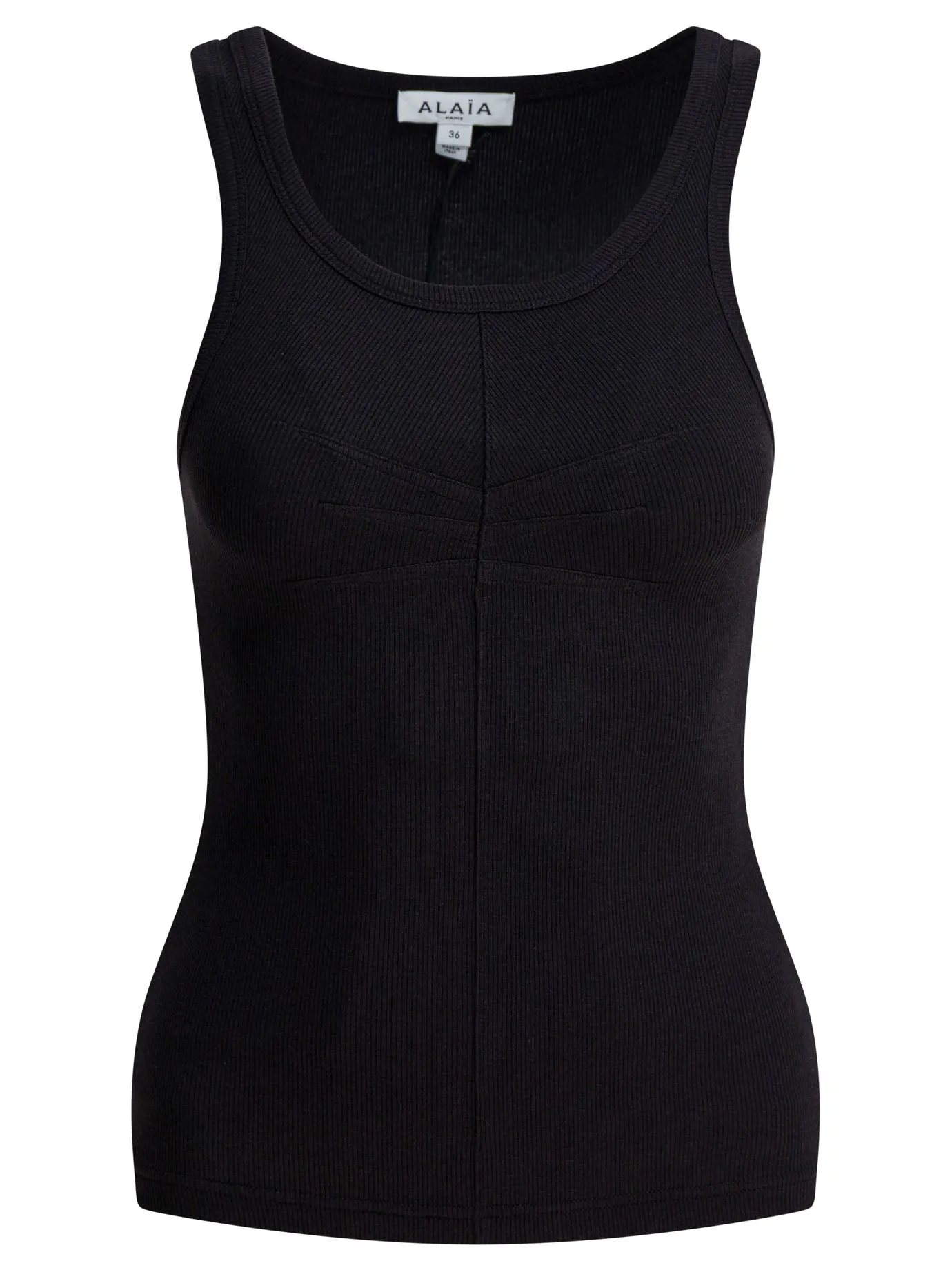 Cotton Tank Top Tops Black sold by Wanan Luxury