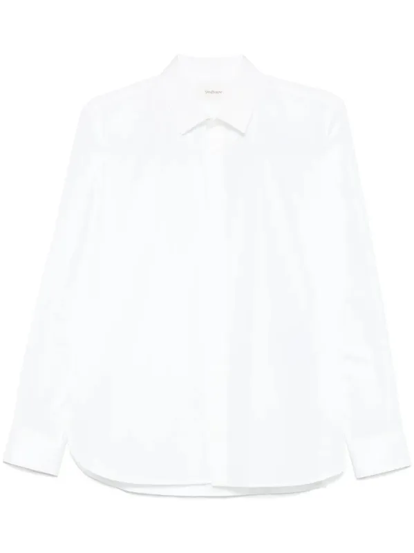Cotton Poplin Slim Fit Shirt made by Yves Saint Laurent