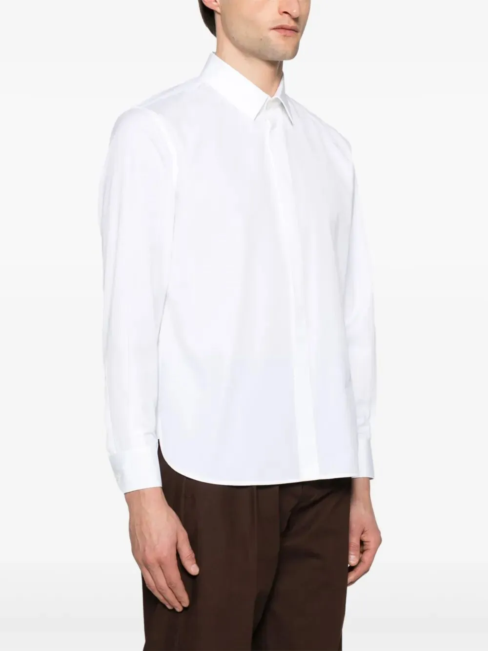 Cotton Poplin Slim Fit Shirt sold by Wanan Luxury product image thumbnail 2