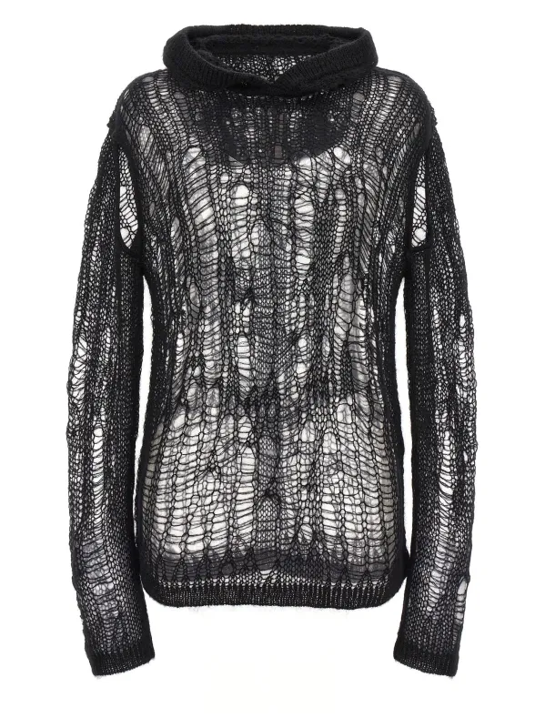 Spider Hoodie Sweaters And Cardigans Black made by Rick Owens