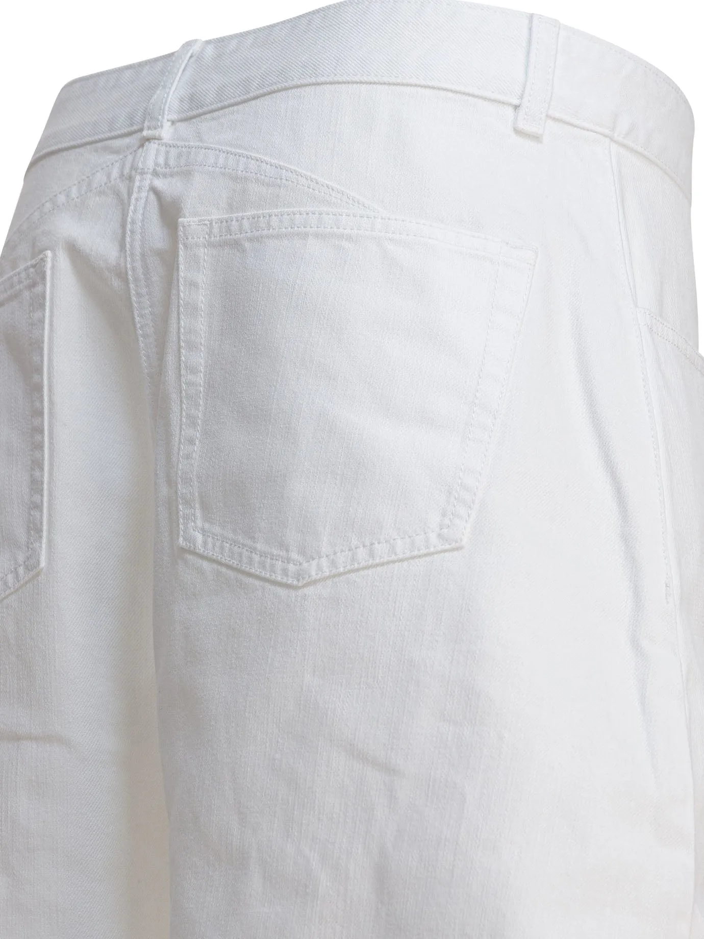 Low Waist Rounded Jeans White sold by Wanan Luxury product image thumbnail 4