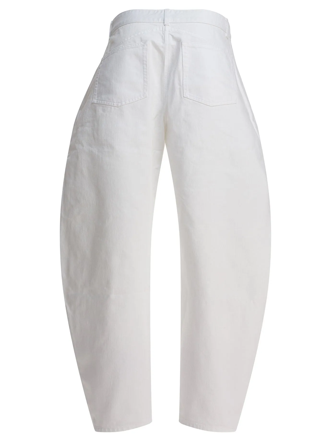 Low Waist Rounded Jeans White sold by Wanan Luxury product image thumbnail 2