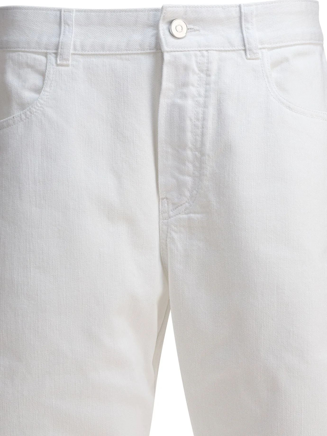 Low Waist Rounded Jeans White sold by Wanan Luxury product image thumbnail 3