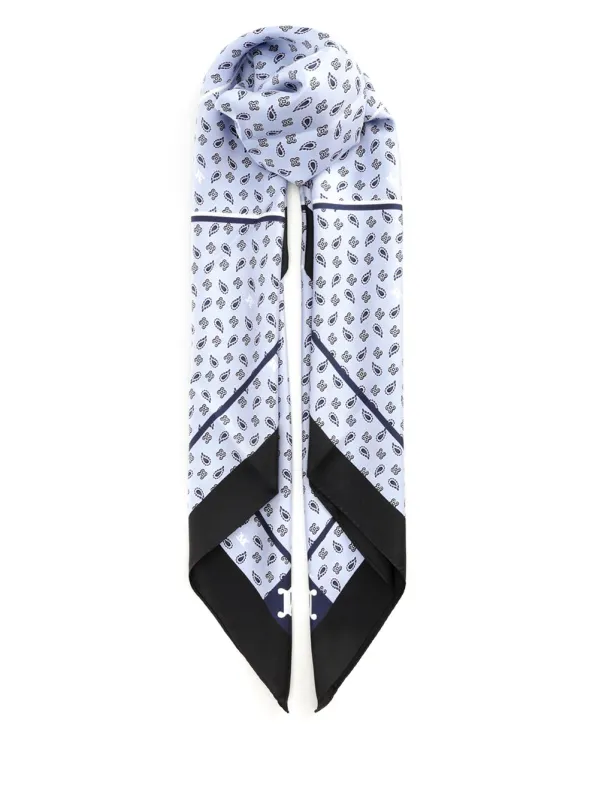 Maxi Square Scarves And Foulards Light Blue made by MaxMara
