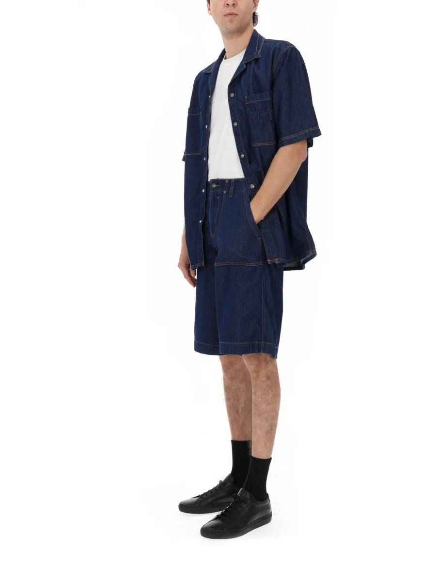 Shorts In Denim Di Cotone sold by Wanan Luxury product image thumbnail 2
