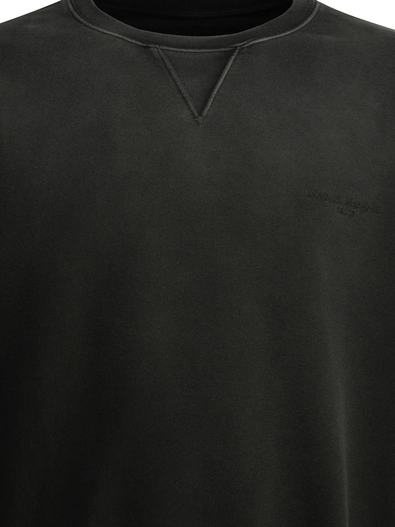 Crewneck Sweatshirt With Logo Sweatshirts Black sold by Wanan Luxury product image thumbnail 3