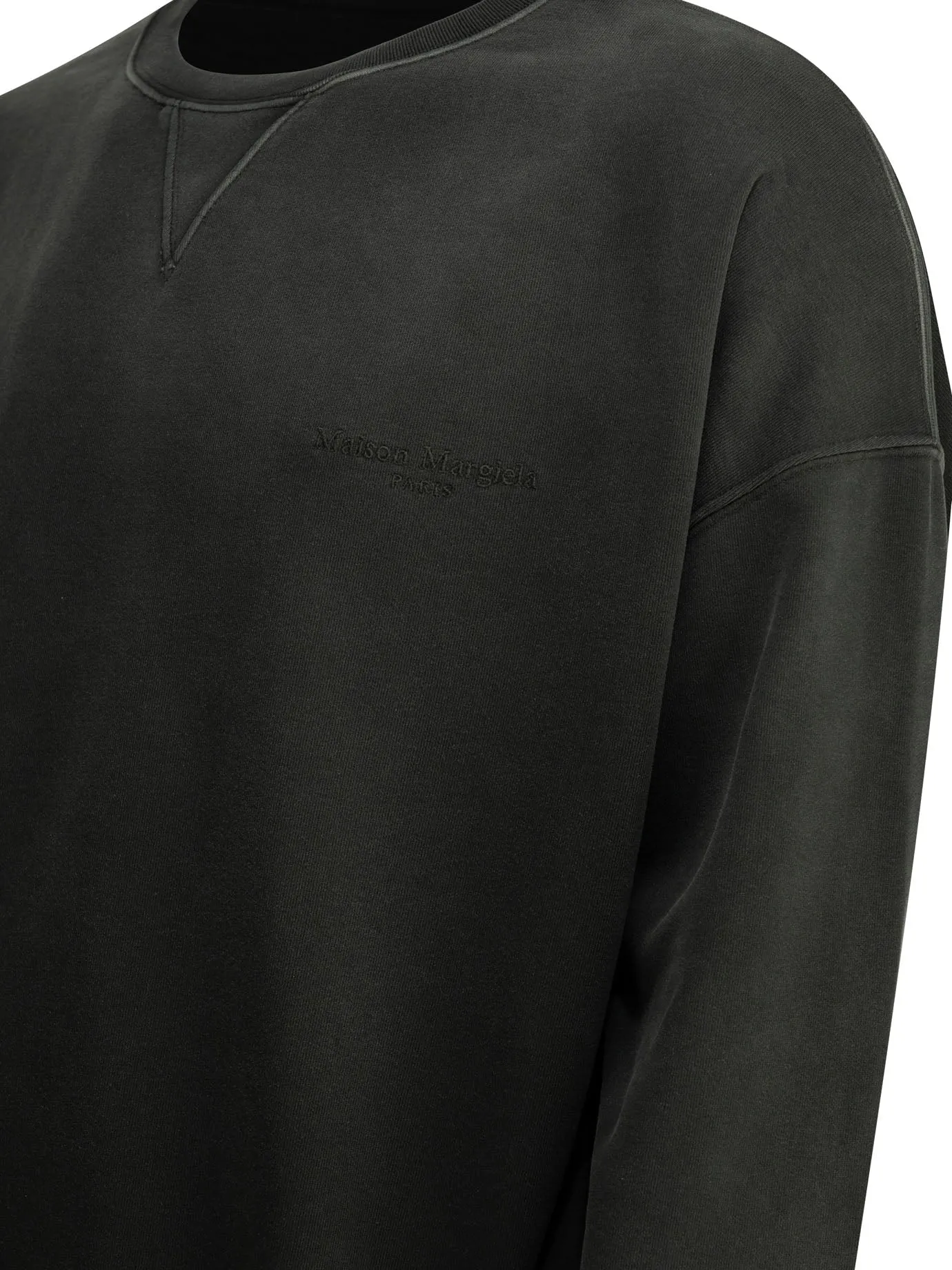 Crewneck Sweatshirt With Logo Sweatshirts Black sold by Wanan Luxury product image thumbnail 4