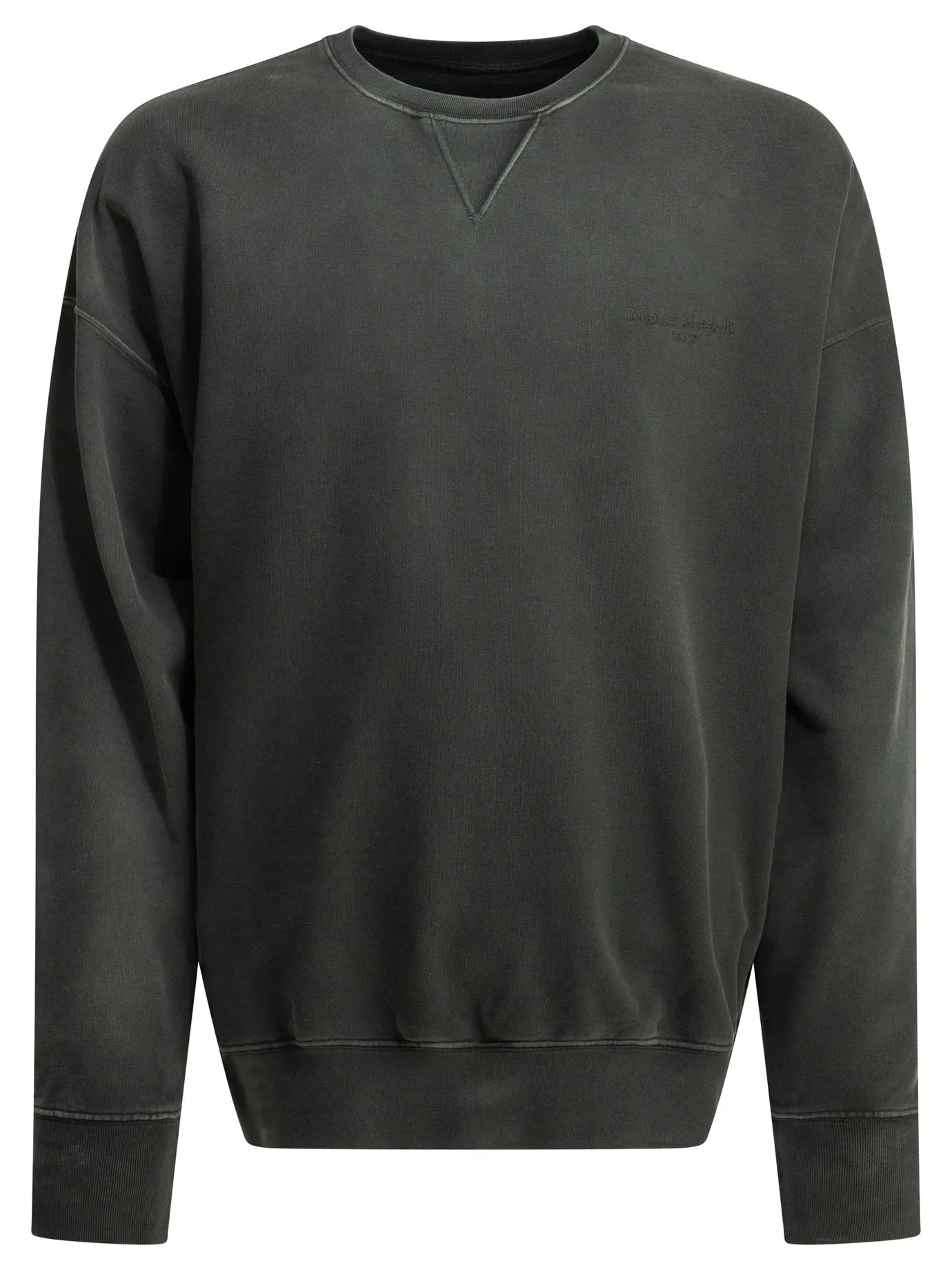 Crewneck Sweatshirt With Logo Sweatshirts Black sold by Wanan Luxury