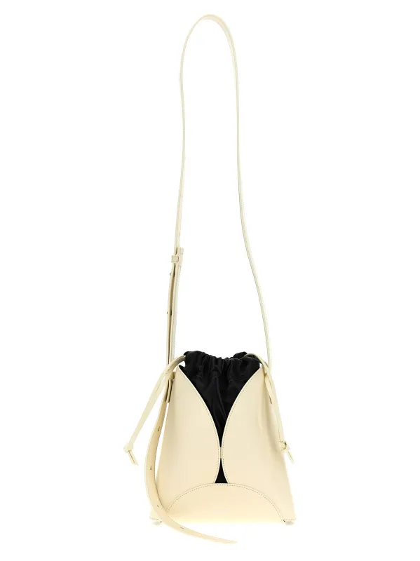 Crossbody Bag With Rounded Panels Crossbody Bags Beige made by Jil Sander