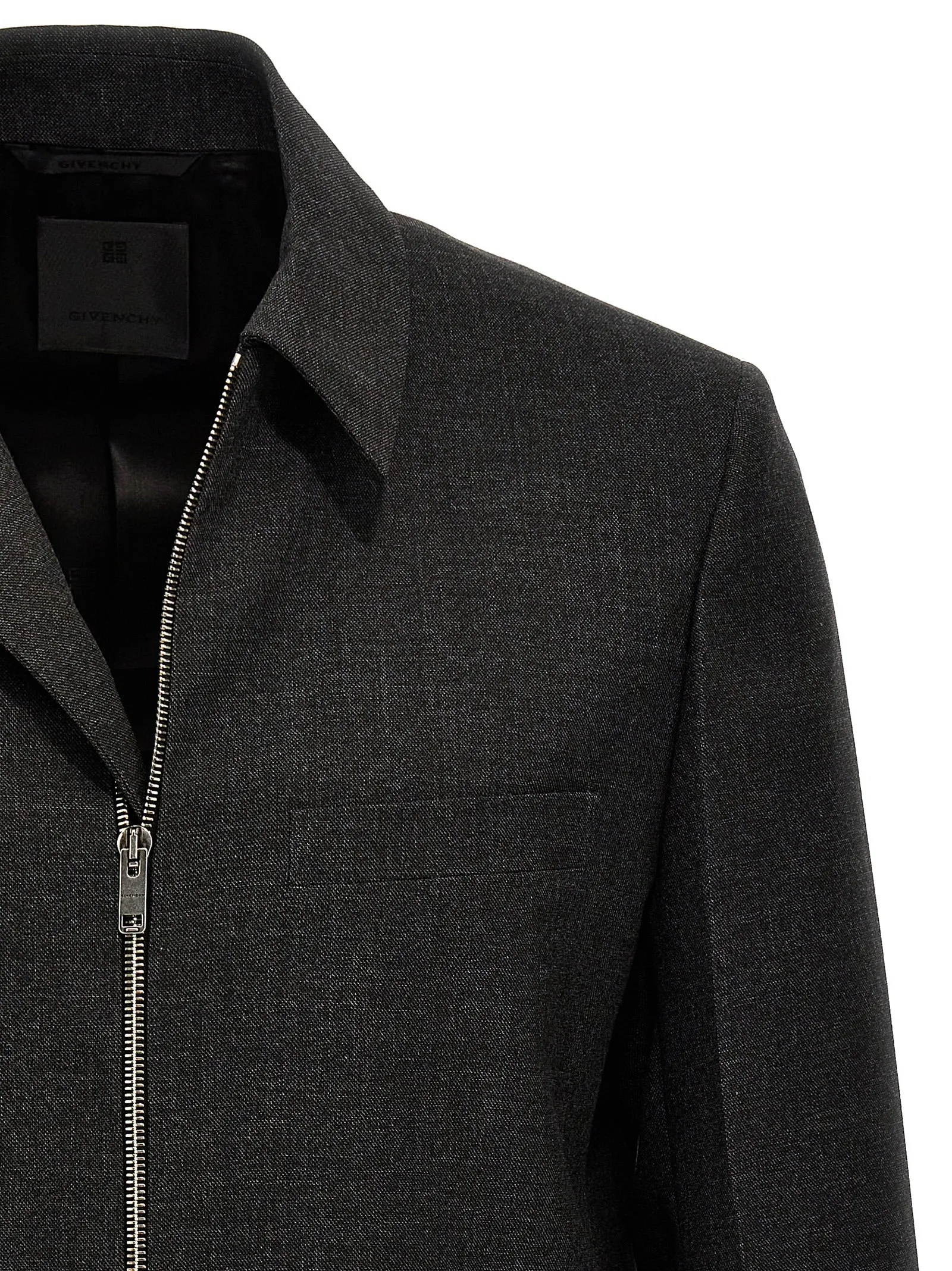 Structured Blouson Puffer Jackets Gray sold by Wanan Luxury product image thumbnail 3