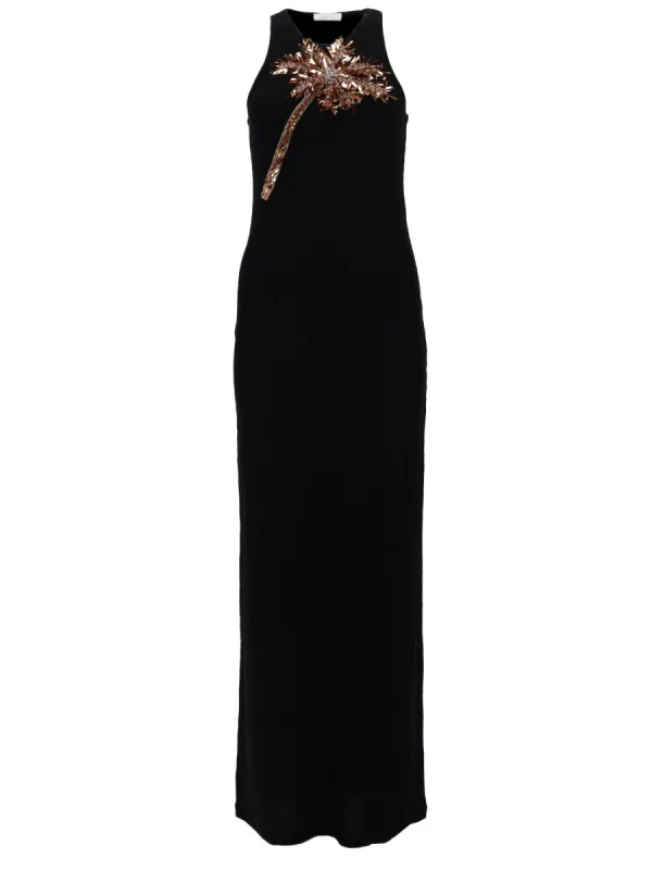 Abito Con Dettaglio Palma In Paillettes made by Rabanne