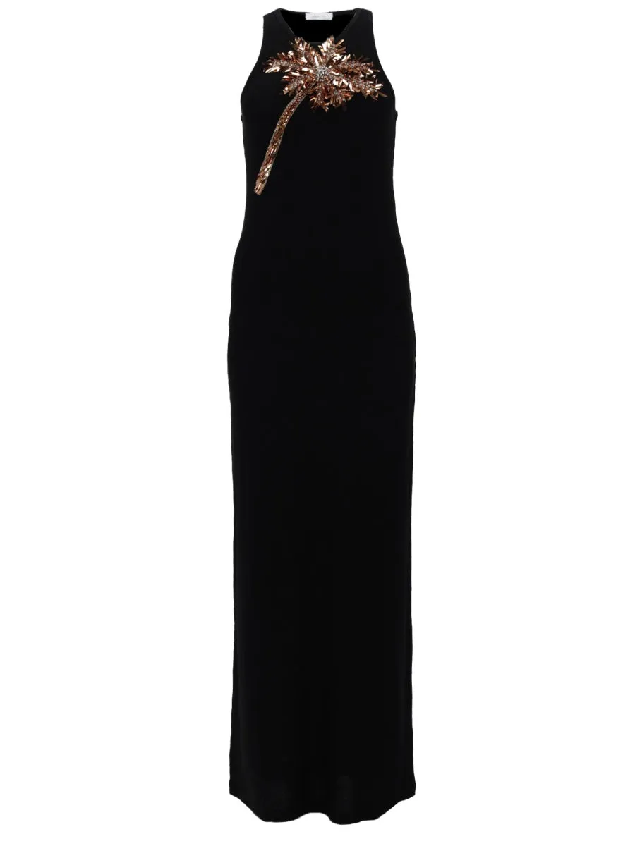 Abito Con Dettaglio Palma In Paillettes sold by Wanan Luxury