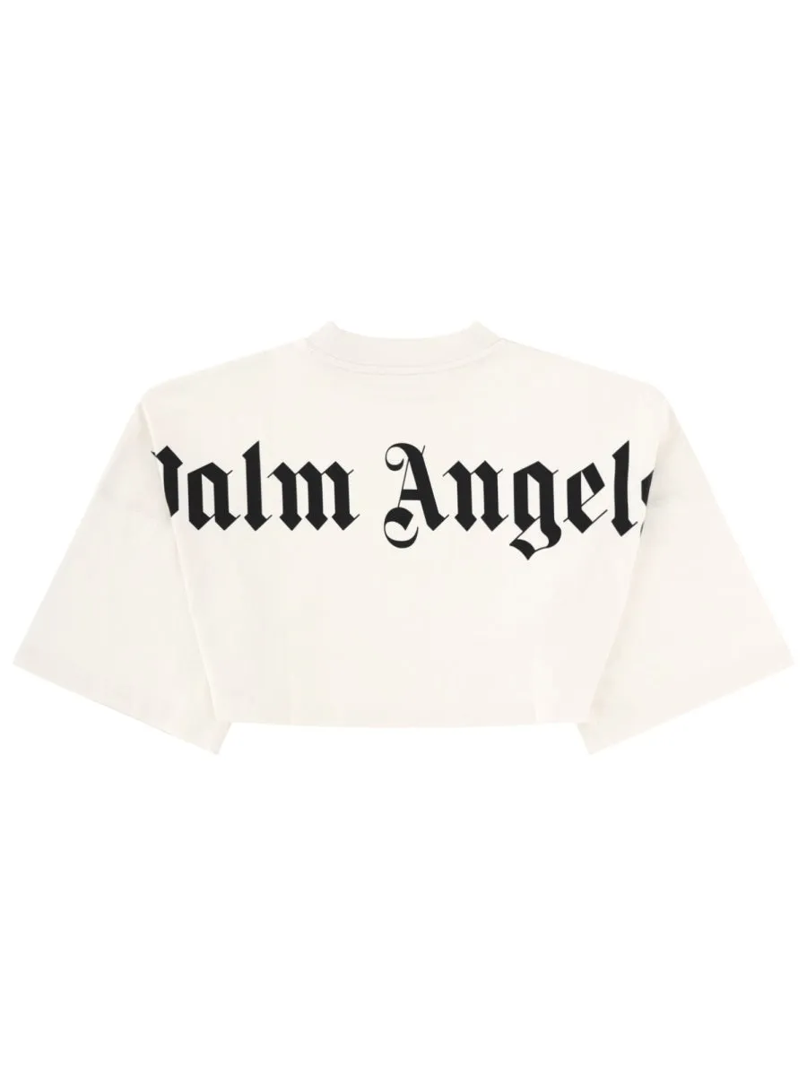 T-Shirt Crop Con Logo sold by Wanan Luxury product image thumbnail 2