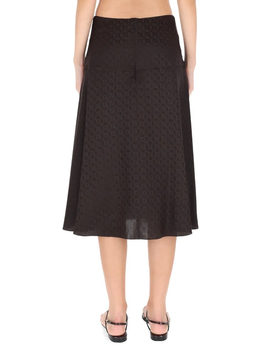 Ff Silk Skirt sold by Wanan Luxury product image thumbnail 4