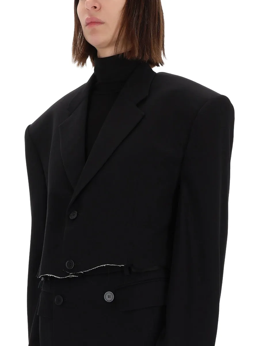 Single Breasted Cut Off Jacket sold by Wanan Luxury product image thumbnail 4
