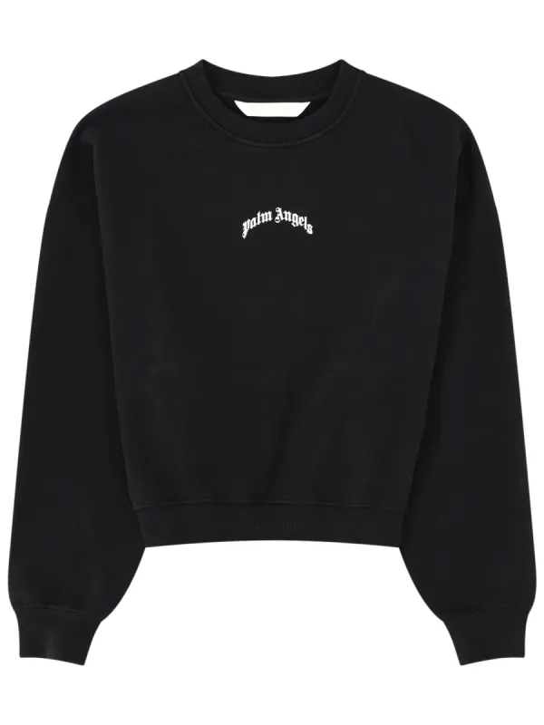 Felpa Crop Con Logo made by Palm Angels