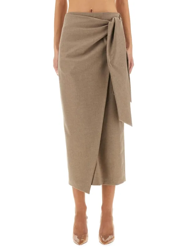 "Bingo" Wrap Skirt made by MaxMara