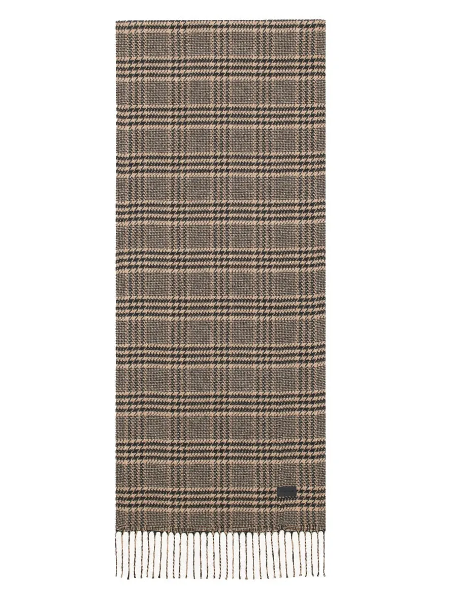 Prince Of Wales Pattern Silk Scarf sold by Wanan Luxury