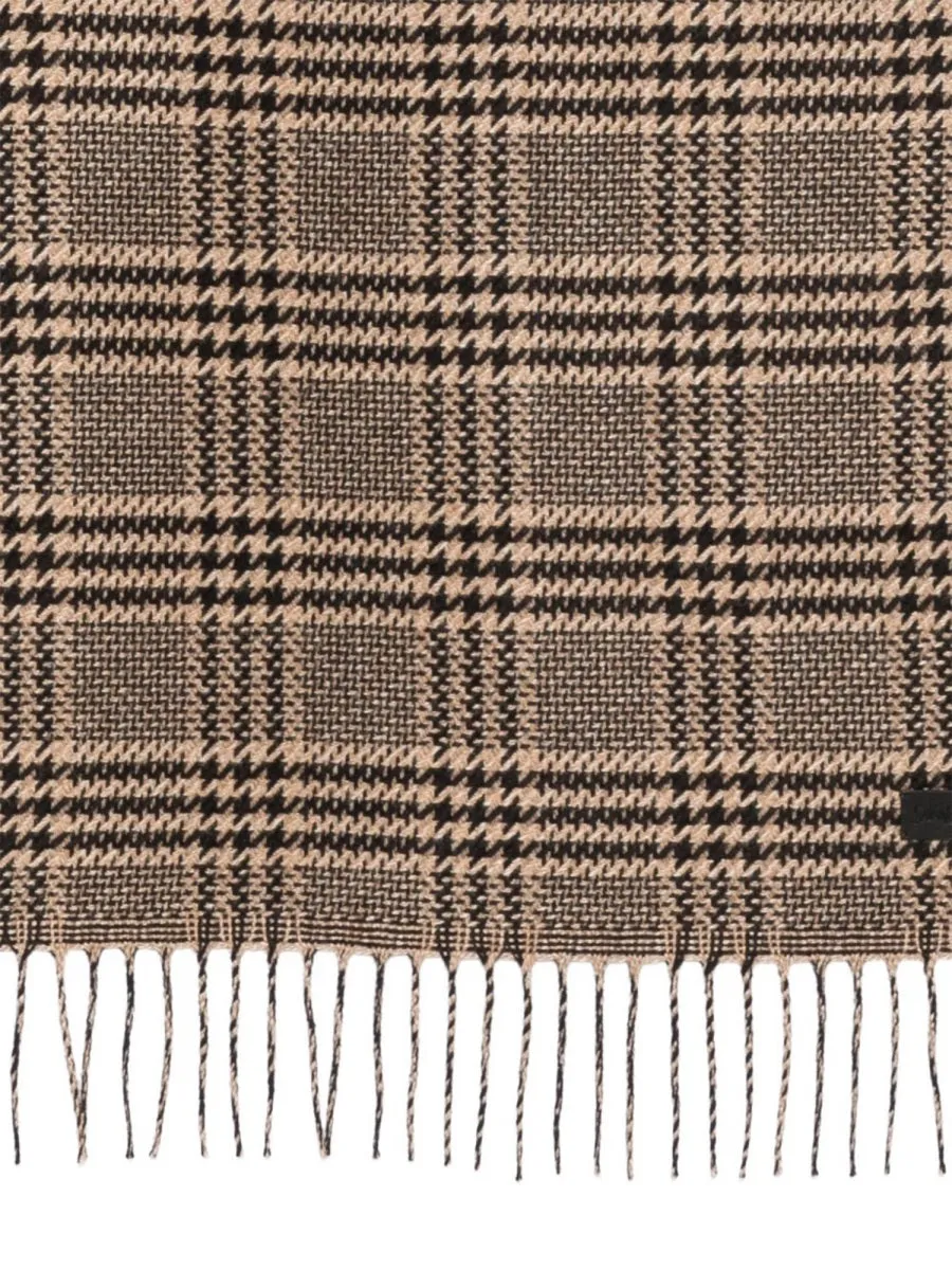 Prince Of Wales Pattern Silk Scarf sold by Wanan Luxury product image thumbnail 3