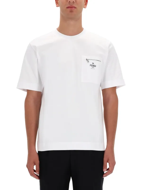 Logo Pocket T-Shirt made by Fendi